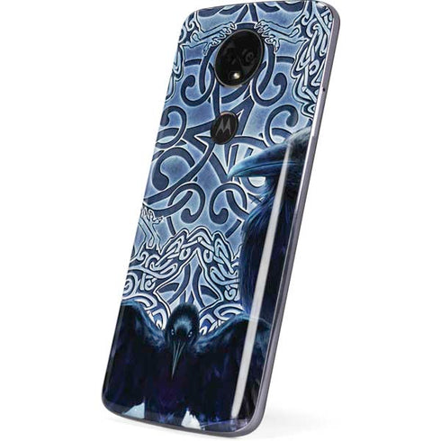 Celtic Raven by Brigid Ashwood Moto E5 Plus Skin