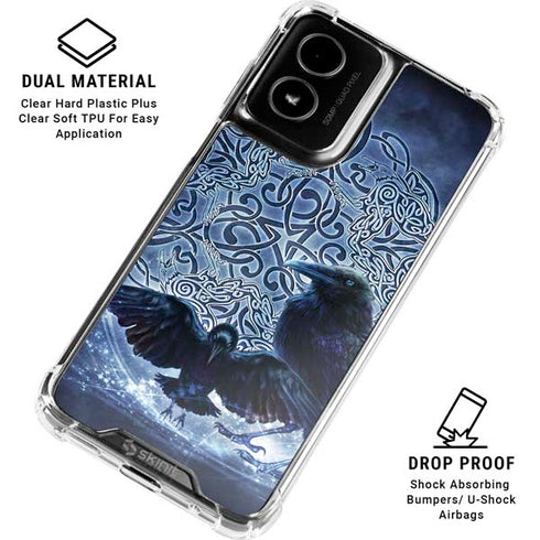 Celtic Raven by Brigid Ashwood Moto G Power 5G (2024) Clear Case