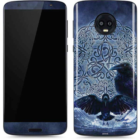 Celtic Raven by Brigid Ashwood Moto G6 Skin