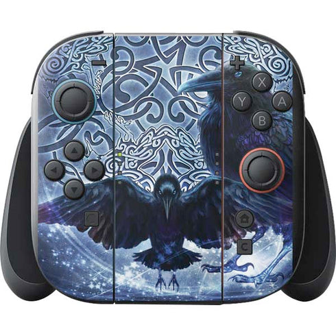 Celtic Raven by Brigid Ashwood Nintendo Switch 2 (2025) with Joy-Con Skin