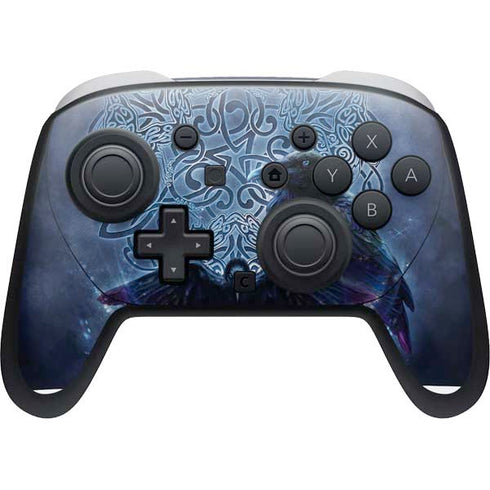 Celtic Raven by Brigid Ashwood Nintendo Switch 2 (2025) Pro Controller Skin