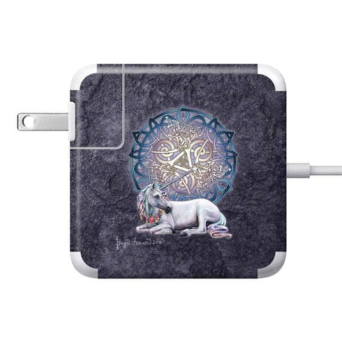 Celtic Unicorn by Brigid Ashwood 85W Power Adapter (15 and 17 inch MacBook Pro Charger) Skin