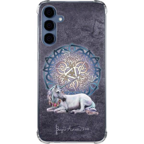 Celtic Unicorn by Brigid Ashwood Galaxy A55 5G Clear Case