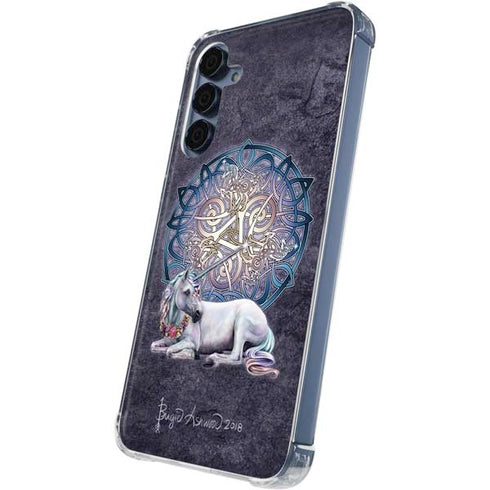 Celtic Unicorn by Brigid Ashwood Galaxy A55 5G Clear Case
