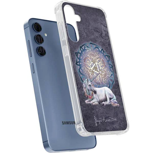 Celtic Unicorn by Brigid Ashwood Galaxy A55 5G Clear Case