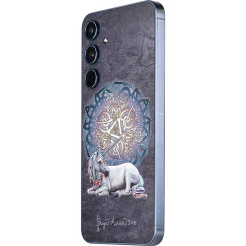 Celtic Unicorn by Brigid Ashwood Galaxy A55 5G Skin
