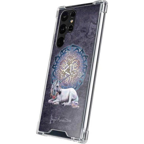 Celtic Unicorn by Brigid Ashwood Galaxy S23 Ultra Clear Case