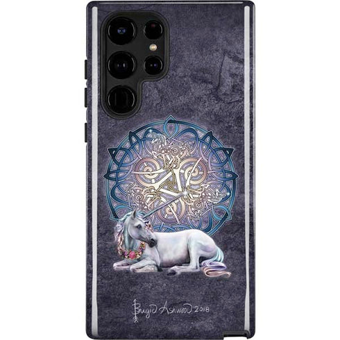 Celtic Unicorn by Brigid Ashwood Galaxy Cases