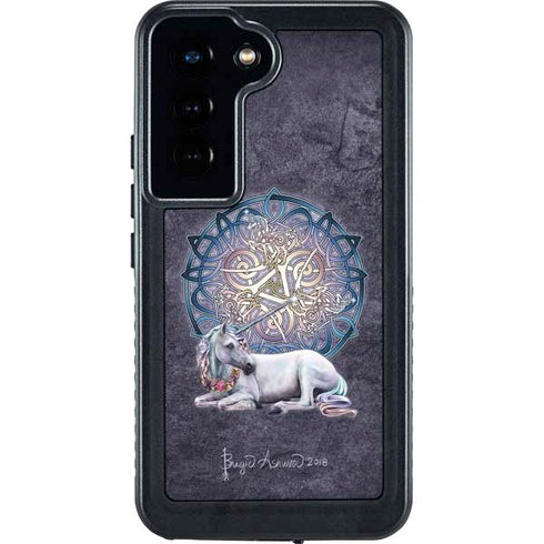 Celtic Unicorn by Brigid Ashwood Galaxy S24 Waterproof Case