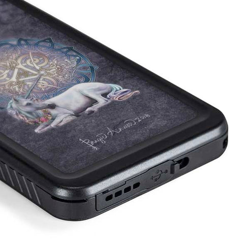 Celtic Unicorn by Brigid Ashwood Galaxy S24 Waterproof Case
