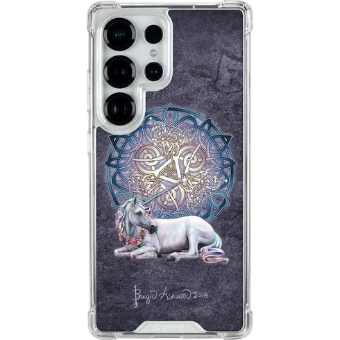 Celtic Unicorn by Brigid Ashwood Galaxy S25 Ultra Clear Case