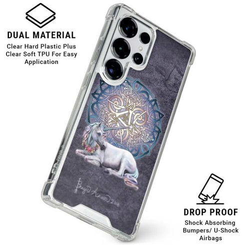 Celtic Unicorn by Brigid Ashwood Galaxy S25 Ultra Clear Case