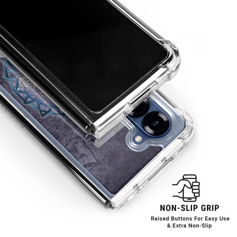 Celtic Unicorn by Brigid Ashwood Galaxy Z Fold6 Clear Case