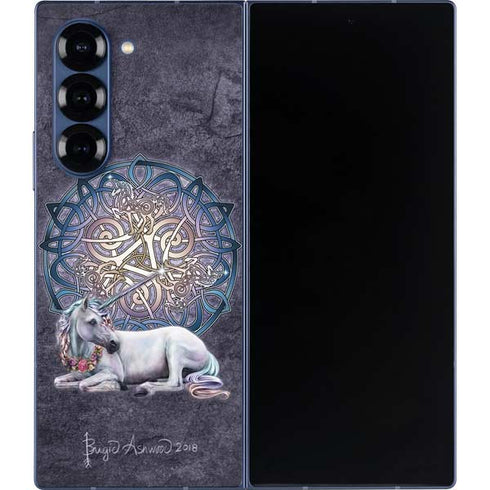 Celtic Unicorn by Brigid Ashwood Galaxy Z Fold6 Skin