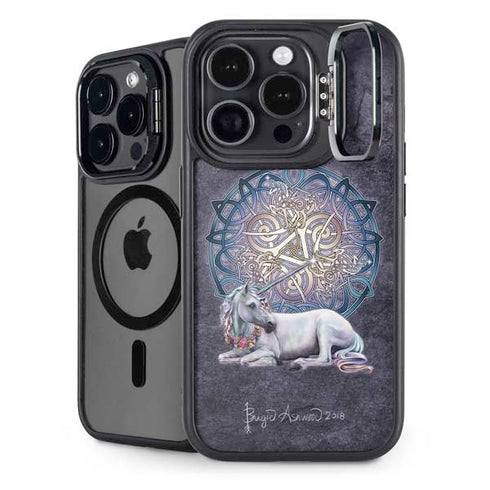 Celtic Unicorn by Brigid Ashwood iPhone 14 Pro Kickstand Case