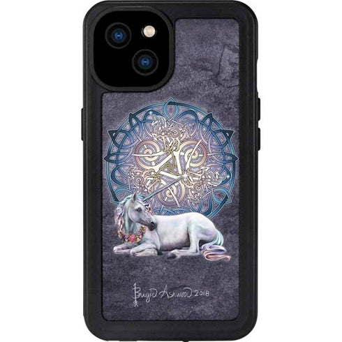 Celtic Unicorn by Brigid Ashwood iPhone 15 Plus Waterproof Case