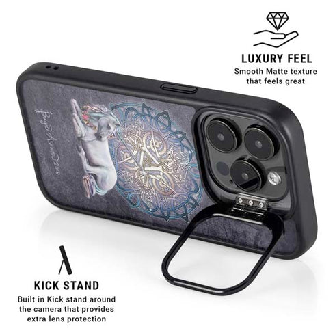 Celtic Unicorn by Brigid Ashwood iPhone 15 Pro Max Kickstand Case