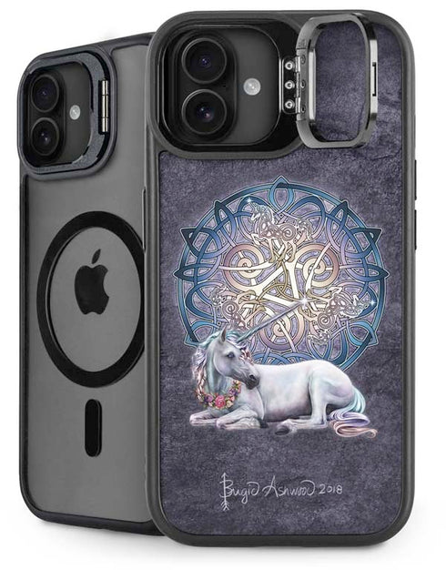 Celtic Unicorn by Brigid Ashwood iPhone 16 Kickstand Case