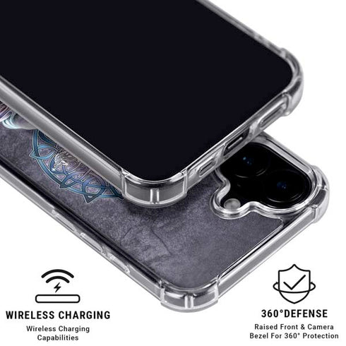 Celtic Unicorn by Brigid Ashwood iPhone 16 Plus Clear Case