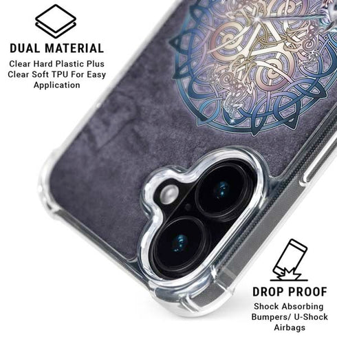 Celtic Unicorn by Brigid Ashwood iPhone 16 Plus Clear Case
