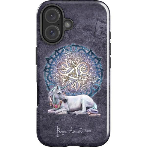 Celtic Unicorn by Brigid Ashwood iPhone 16 Plus Impact Case