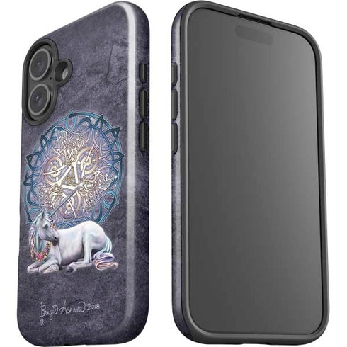 Celtic Unicorn by Brigid Ashwood iPhone 16 Plus Impact Case