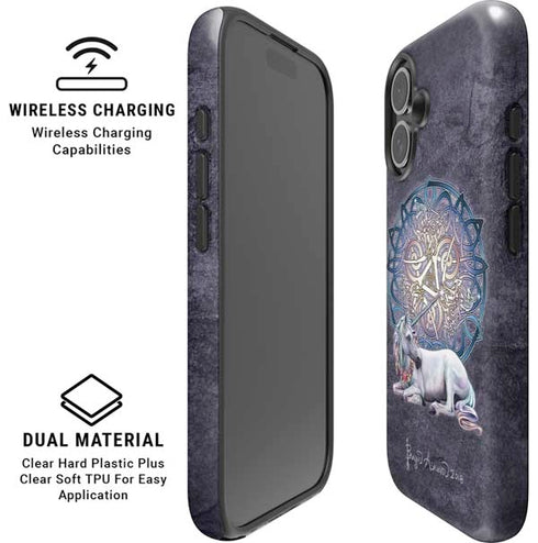 Celtic Unicorn by Brigid Ashwood iPhone 16 Plus Magsafe Impact Case