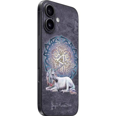 Celtic Unicorn by Brigid Ashwood iPhone 16 Plus Skin