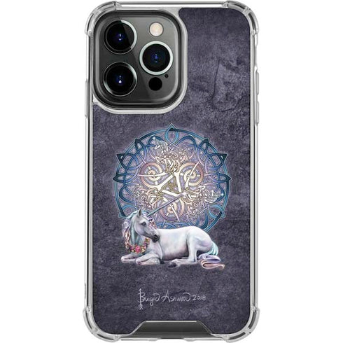 Celtic Unicorn by Brigid Ashwood iPhone 16 Pro Clear Case
