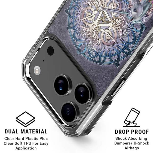 Celtic Unicorn by Brigid Ashwood iPhone 18 Pro Clear Case