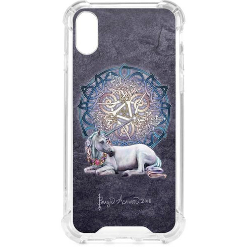 Celtic Unicorn by Brigid Ashwood iPhone XS Clear Case