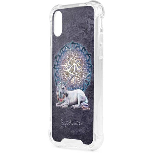 Celtic Unicorn by Brigid Ashwood iPhone XS Clear Case