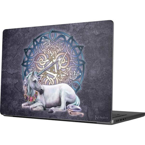 Celtic Unicorn by Brigid Ashwood Apple MacBook Pro 14-inch Skin