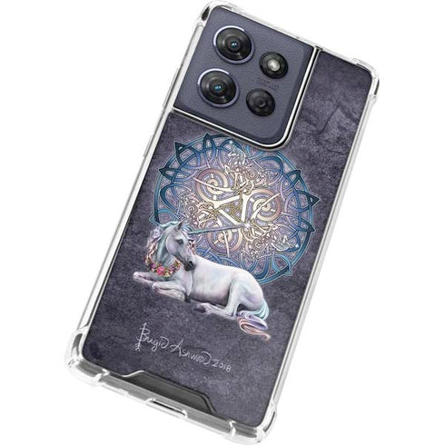 Celtic Unicorn by Brigid Ashwood Moto G 5G (2025) Clear Case