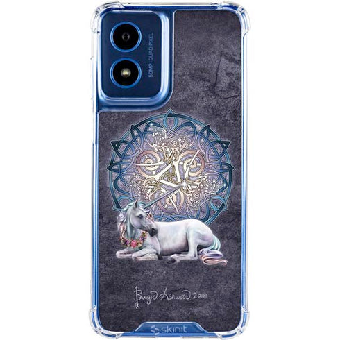 Celtic Unicorn by Brigid Ashwood Moto G 5G (2024) Clear Case