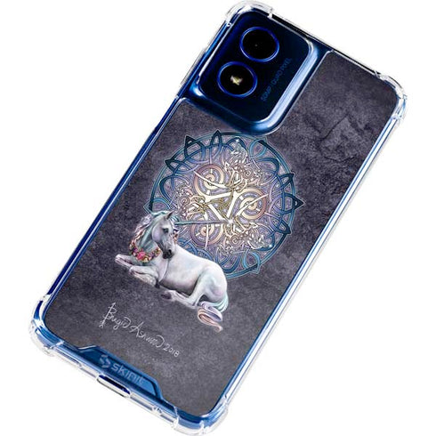 Celtic Unicorn by Brigid Ashwood Moto G Play 4G (2024) Clear Case