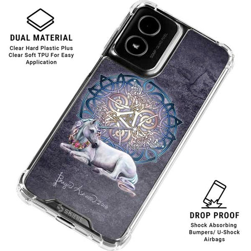 Celtic Unicorn by Brigid Ashwood Moto G Power 5G (2024) Clear Case