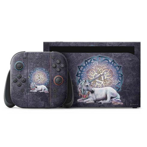 Celtic Unicorn by Brigid Ashwood Nintendo Switch 2 (2025) with Joy-Con Skin