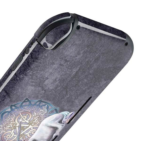 Celtic Unicorn by Brigid Ashwood Nintendo Switch Lite Skin