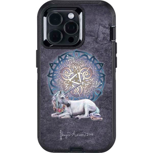 Celtic Unicorn by Brigid Ashwood Otterbox Defender iPhone Skin