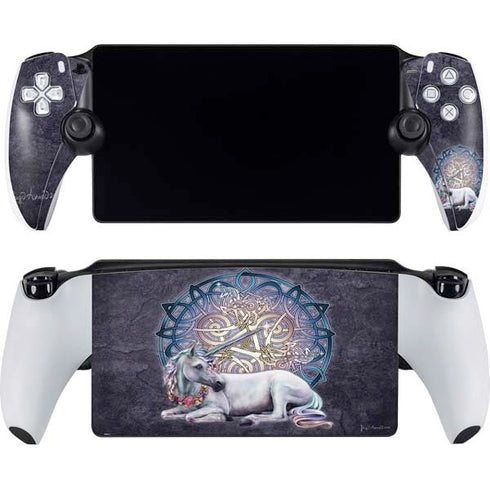 Celtic Unicorn by Brigid Ashwood PlayStation Portal Remote Player Skin