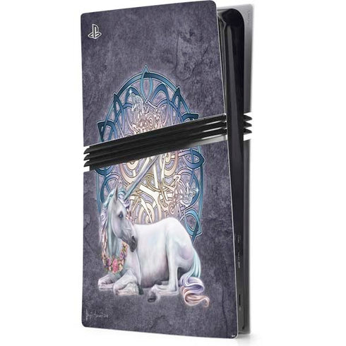 Celtic Unicorn by Brigid Ashwood PS5 Pro Console Skin