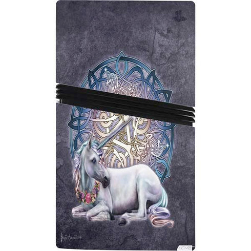 Celtic Unicorn by Brigid Ashwood PS5 Pro Console Skin