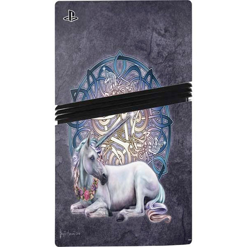 Celtic Unicorn by Brigid Ashwood PS5 Pro Disk Bundle Skin