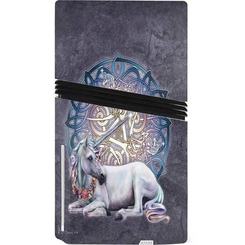 Celtic Unicorn by Brigid Ashwood PS5 Pro Disk Bundle Skin