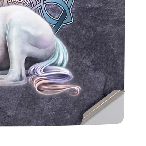 Celtic Unicorn by Brigid Ashwood PS5 Pro Disk Console Skin