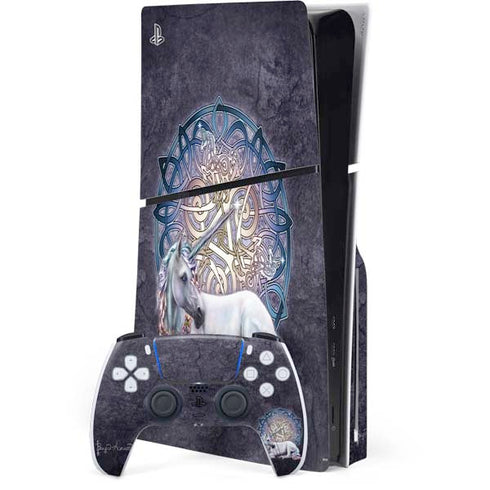 Celtic Unicorn by Brigid Ashwood PlayStation PS5 Skins