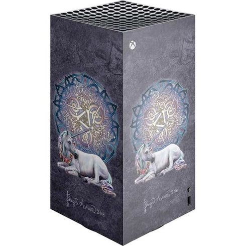 Celtic Unicorn by Brigid Ashwood XBox Series X Digital Edition Console Skin