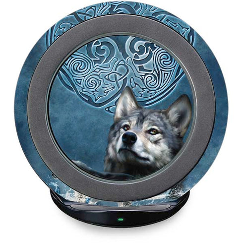 Celtic Wolf by Brigid Ashwood Fast Charge Wireless Charging Stand Skin