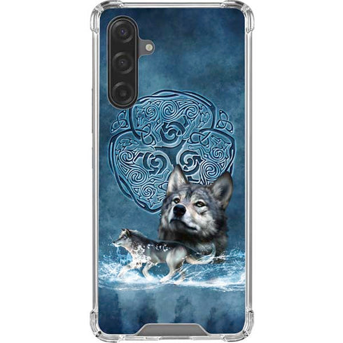 Celtic Wolf by Brigid Ashwood Galaxy A17 Clear Case
